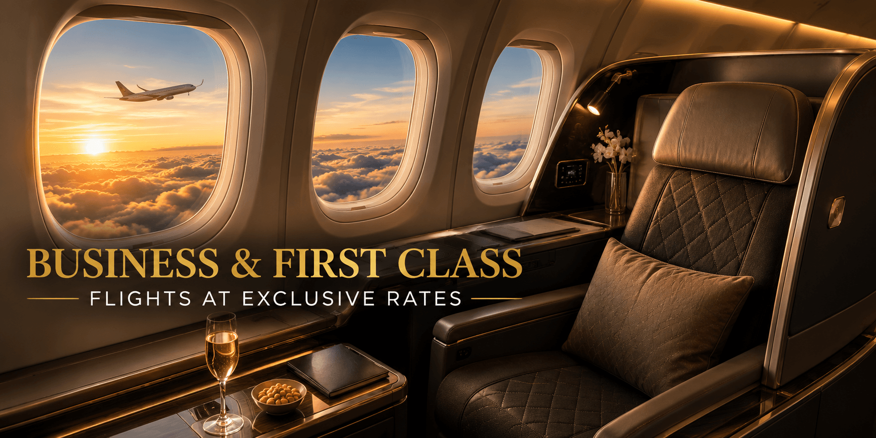 First Class flights at exclusive rates